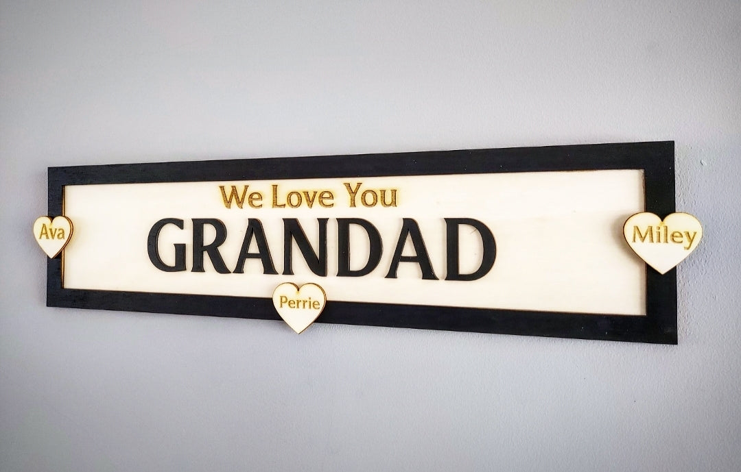 Personalised 'Our Family' Wall Plaque Sign