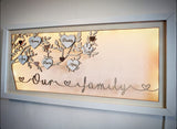 Our Family Light Up Box Frame