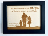Father Silhouette Frame