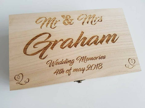 Mr & Mrs Wedding Memory Box