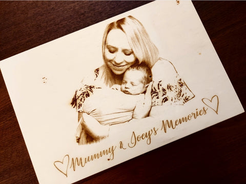 Mother & baby photo memory box