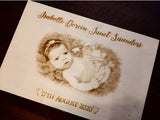 Baby personalised photo memory box