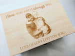 Personalised memory box with photo