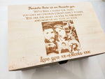 Personalised memory box with photo