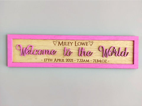 Welcome to the world Wall Plaque Sign JANUARY DISPATCH