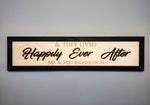 Personalised Happily Ever After Wall Plaque Sign