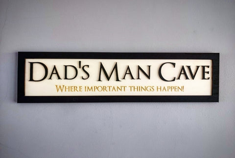 Personalised Man Cave Wall Plaque Sign