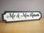 Personalised wooden Mr & Mrs Wall Sign