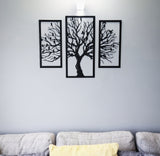 Tree & Birds Silhouette Wall Art Decor
