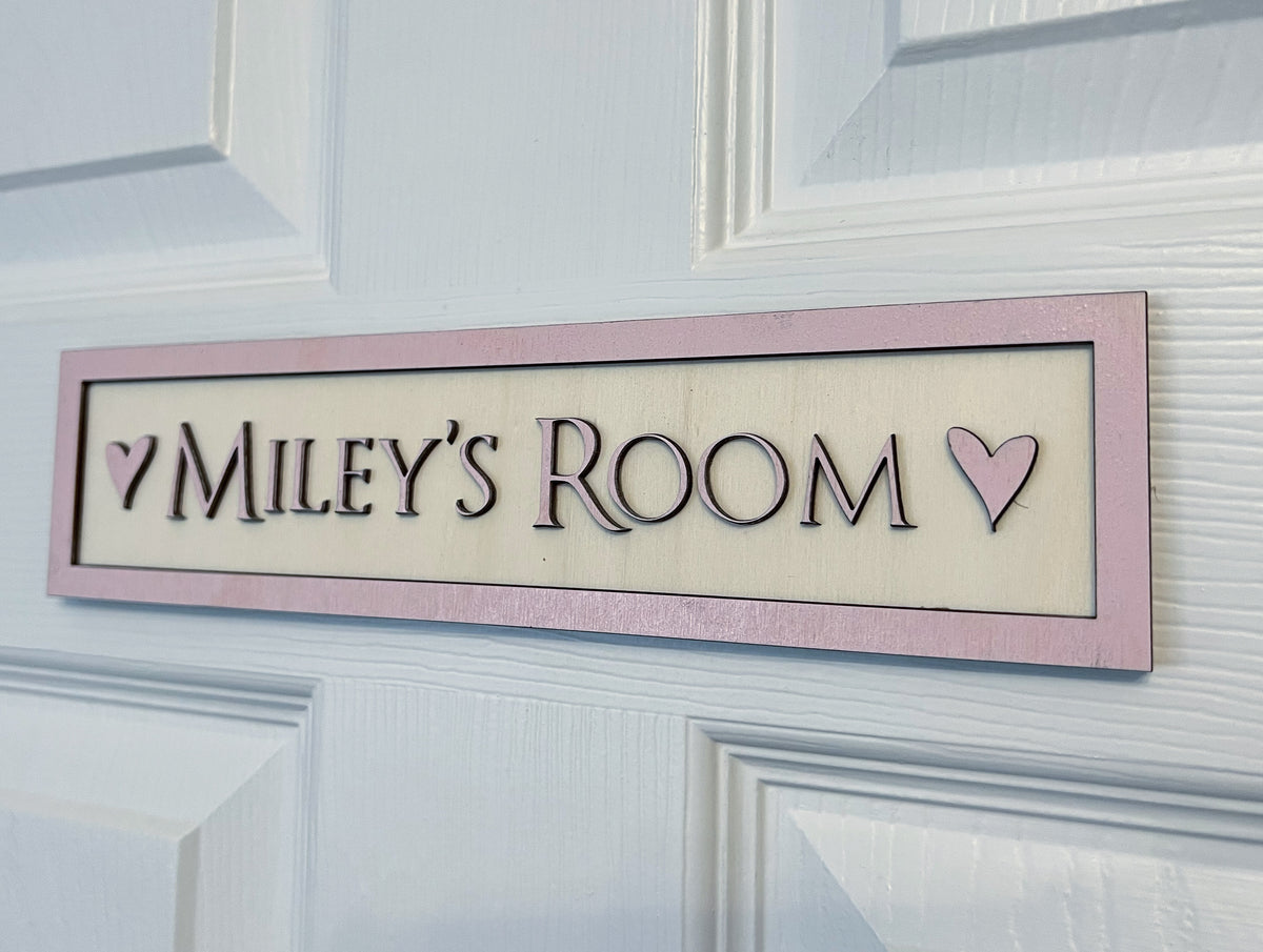 Personalised Bedroom Sign Style 2 – Personalised Wooden Gifts | Lasered ...